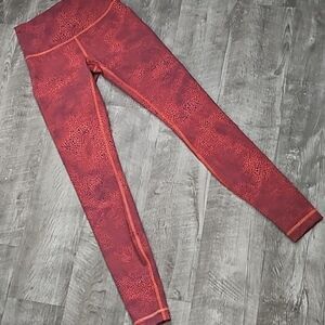 Lululemon Wunder Train High Rise 25” Leggings – Crackle Glaze Orange Women’s